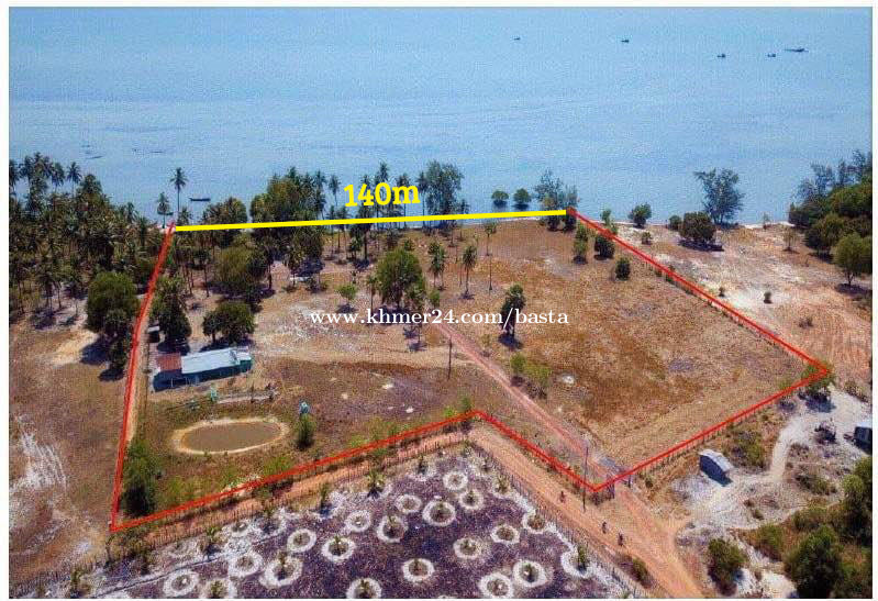 Beachfront Land For Sale near Nataya Beach in Kampot Changhaon Price