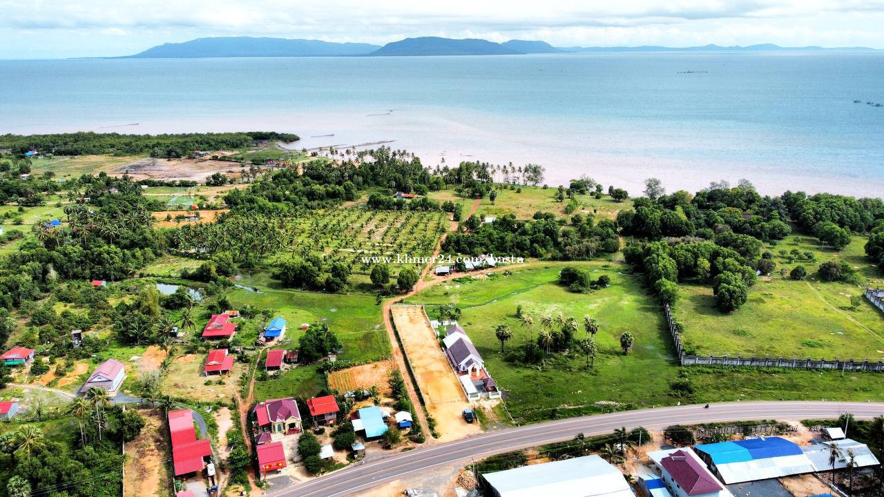 Beachfront Land For Sale near Nataya Beach in Kampot Changhaon Price