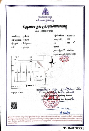 ដីលក់ តំបន់ល្អ សេដ្ឋកិច្ចខ្ពស់ អាចប្រកបរបរអាជីវកម្មបានគ្រប់ប្រភេទ