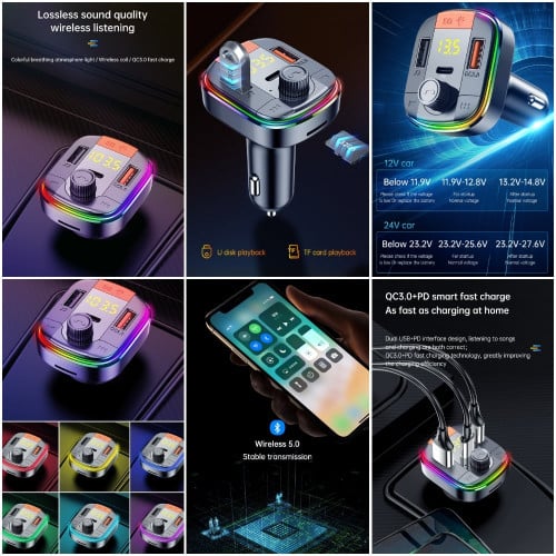 Car FM Transmitter T832 3$