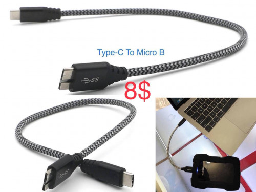 C To Micro B ( Sell MacBook/ Laptop/Surface Accessories )
