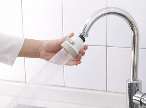 ឧបករណ៍ភ្ជាប់ faucet connector 3 levels of water pressure can be adjusted, pressure can be rotated 360