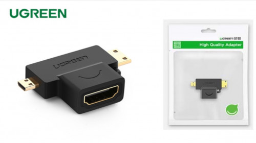 UGREEN Micro+Mini HDMI Male to HDMI Female Adapter