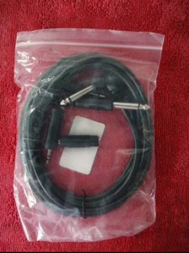 ខ្សែ3ម៉ែត្រ audio cable for instrument guitar solo...etc ប្រេីបានទូទៅ មានហ្រ្វីឌុយត