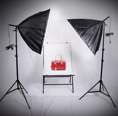 Softbox Studio lighting ភ្លេីងមានជេីងសំរាប់ថតក្នុងស្ទីឌីយូរ ឬ ថតលក់អនទ្បាញ