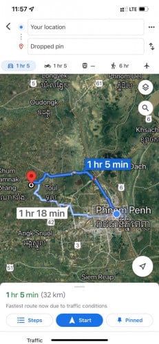 ដីលក់លើផ្លូវរដ្ធ16ម ជិតផ្លូវ៥១