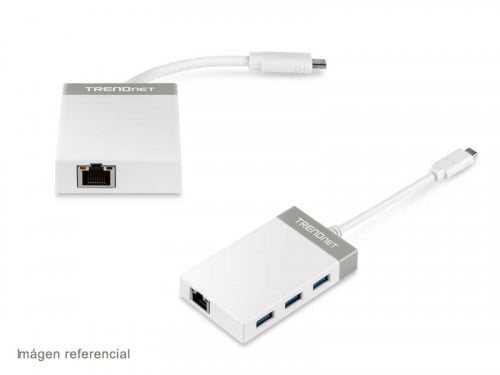 Trendnet USB-C To Gigabit Adapter + USB Hub (TUC-ETGH3)