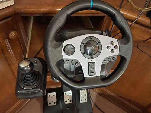 Как подключить руль pxn v9 к пк PXN Steering Wheel V9 Second Hand 99.99% Full Set With Box in Phnom Penh, Cambod