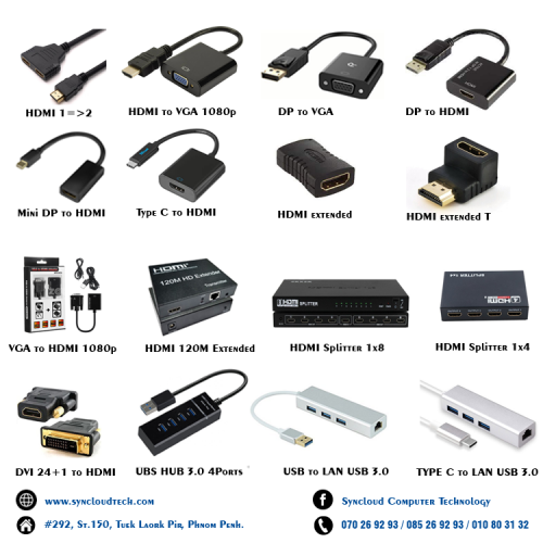 HDMI Converter Many Types