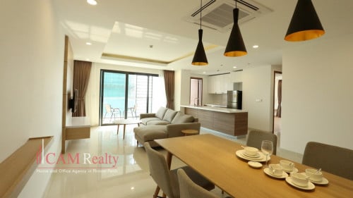 Modern style 2 bedrooms serviced apartment for rent| Swimming pool and gym
