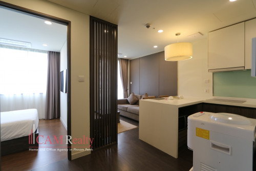 Tuol Kork area | Luxurious 1 bedroom serviced apartment for rent | Gym 
