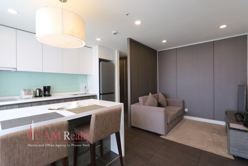 Tuol Kork area | Luxurious 1 bedroom serviced apartment for rent | Gym