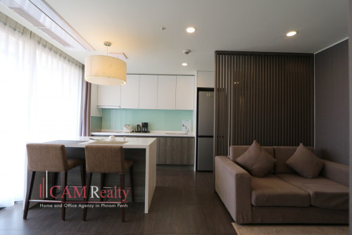 Tuol Kork area | Luxurious 1 bedroom serviced apartment for rent | Gym