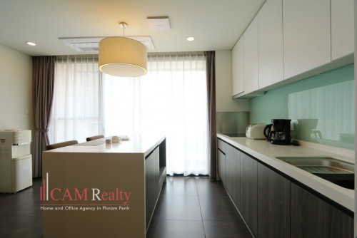 Tuol Kork area | Luxurious 1 bedroom serviced apartment for rent | Gym