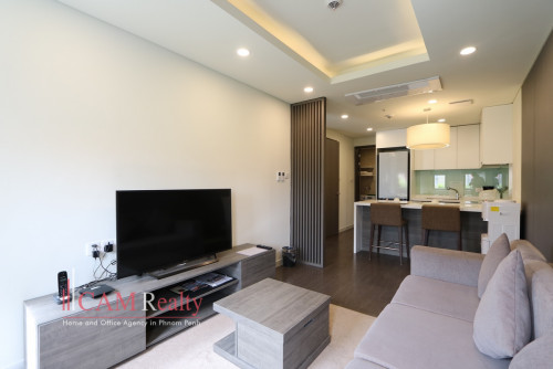 Tuol Kork area | Luxurious 1 bedroom serviced apartment for rent | Gym