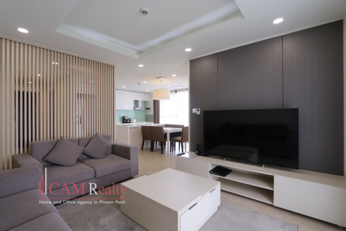 Tuol Kork area | Luxurious 3 bedrooms serviced apartment for rent | Gym