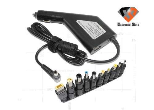 Multi-plug 90W Power Supply Car Charger Laptop Adapter 