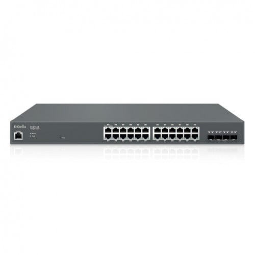 EnGenius WiFi Cloud ECS1528 24-Port Gigabit Switch with 4 SFP+ Ports