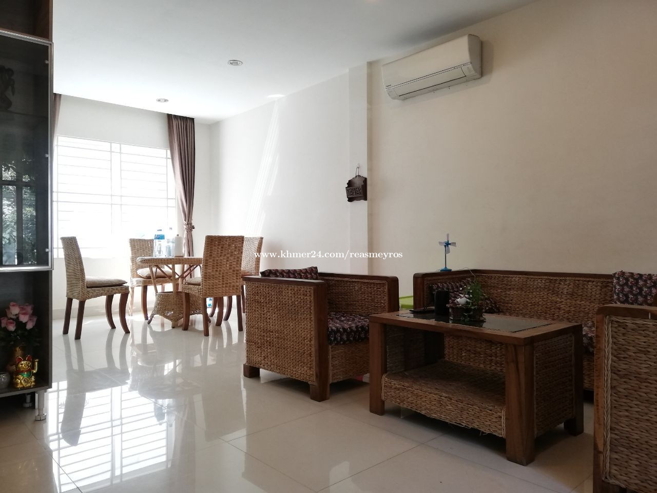 Fully furnished house for rent at Borey Peng Hout Prek Leap Price 500.