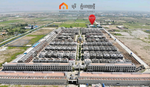 ដីលក់ ទំហំ 15m x 30m កាត់ប្លង់រឹងជូន ជិត Aeon2 និង បុរីភ្នំពេញថ្មី