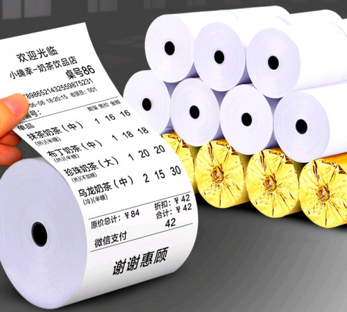 ក្រដាស Print 80mmx80mm សម្រាប់ Print Receipt 80mm