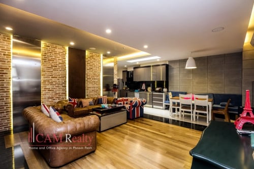 Chroy Changvar | Chinese colonial style 6 bedrooms penthouse for rent