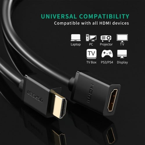 UGREEN HDMI Extension Male to Female Cable 1M 3M 10141 10145