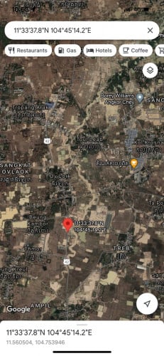 ដីលក់បន្ទាន់​ជាប់លេីផ្លូវ42 (6m x 25m)