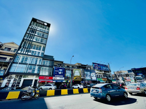 Building For Rent Along Main Road, 07 Floors, 12,000$ Per Month, Good For All Business