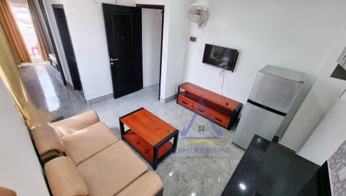 Suitable Fully furnished 1 bedrooms with elevator for near New Stueng Mean Chey market