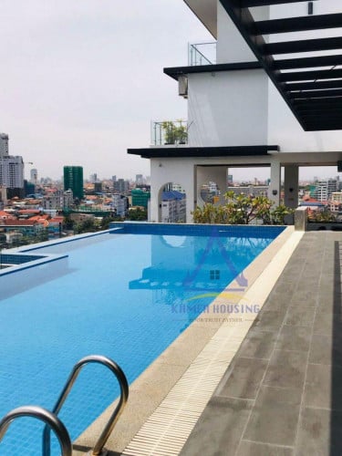 Toul Kork area | Modern apartment one bedroom with gym and pool for rent near Tk avenue