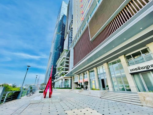 Commercial Shophouse For Rent In Daimond Twin Tower, Koh Pich Size: 130sqm, 02 Floors, 2,500$