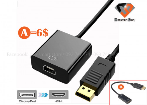 DP to HDMI conversion cable dp to hdmi 1080p video converter graphics card conversion display