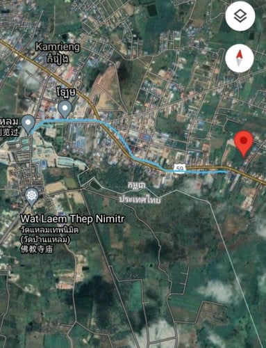 មានលក់ដីនៅ ឡែម ស្រុកកំរៀង ខេត្ត បាត់ដំបងជាប់ ច្រងព្រំដែន ថៃ អន្តរជាតិ