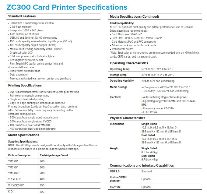 ម៉ាស៊ីនព្រីន Card Printer ZC300 Price 1760 in Phnom Penh, Cambodia
