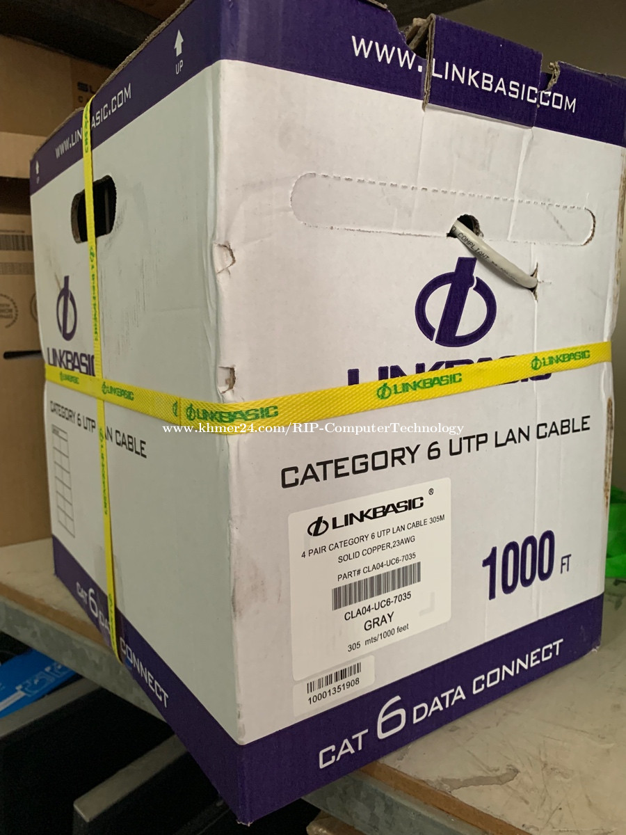 Conector Linkbasic CAT 6 UTP Modular Plugs price $28.00 in Tuek L'ak Bei,  Tuol Kouk, Phnom Penh, Cambodia - Chheang Mengleap