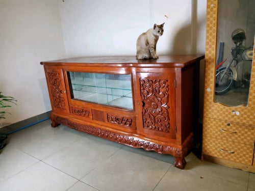 ទូរតាំង ឈើបេង កំរាស់ឈើ  4ហ៊ុន