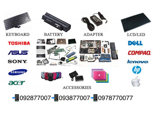 Keyboard, Adapter, Screen Battery All Laptop