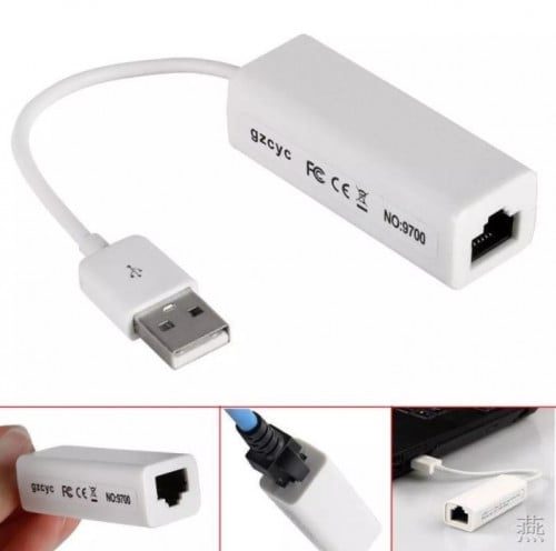 USB 2.0 to EntheNet LAN RJ45 (USB Internet- Laptop)