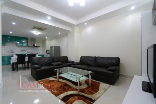 Modern style โช2 bedroomsโฌ serviced apartment for rent in BKK1 area Phnom Penh
