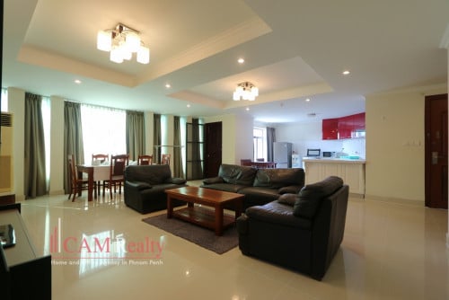 Spacious and Modern style ‪2 bedrooms‬ serviced apartment for rent in BKK1 area Phnom Penh