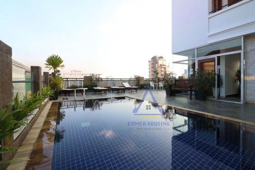 TTP area | Modern studio apartment with gym and pools for rent near Russian market