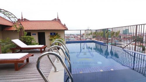 TK area | Serviced apartment 1 bedrooms with gym and pool for rent nearby Tk avenue