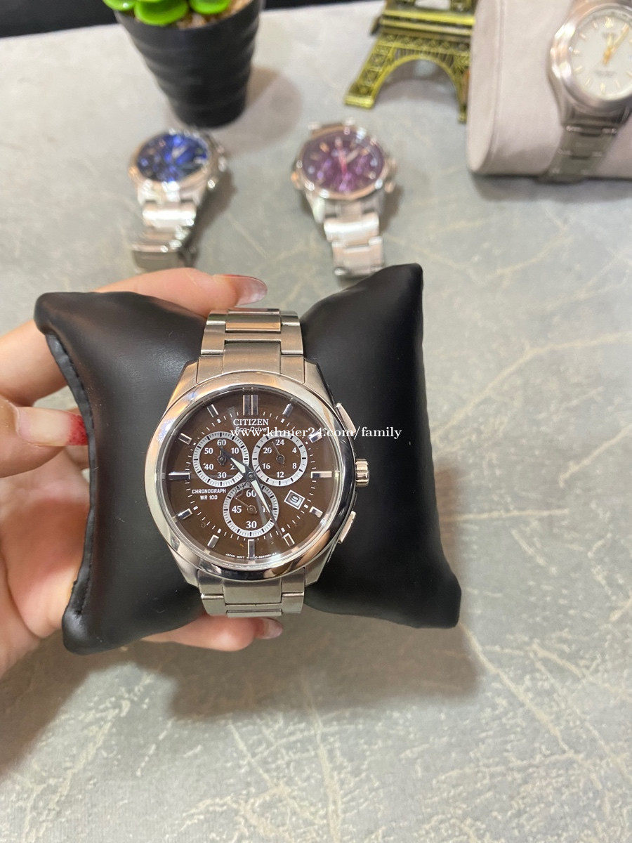 Citizen Eco-Drive Chronograph Brown in Phnom Penh, Cambodia on Khmer24.com