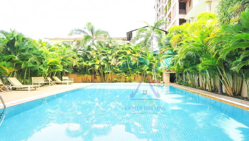 Service Apartment 1 beds with gym and pool for rent near TK Avenue | Toul Kork