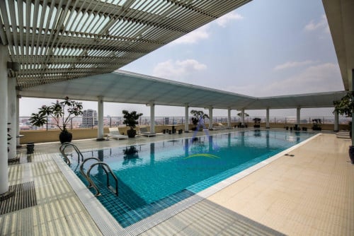 TK area | Modern apartment 3 bedrooms with gym and pool for rent near Thai Huot Market