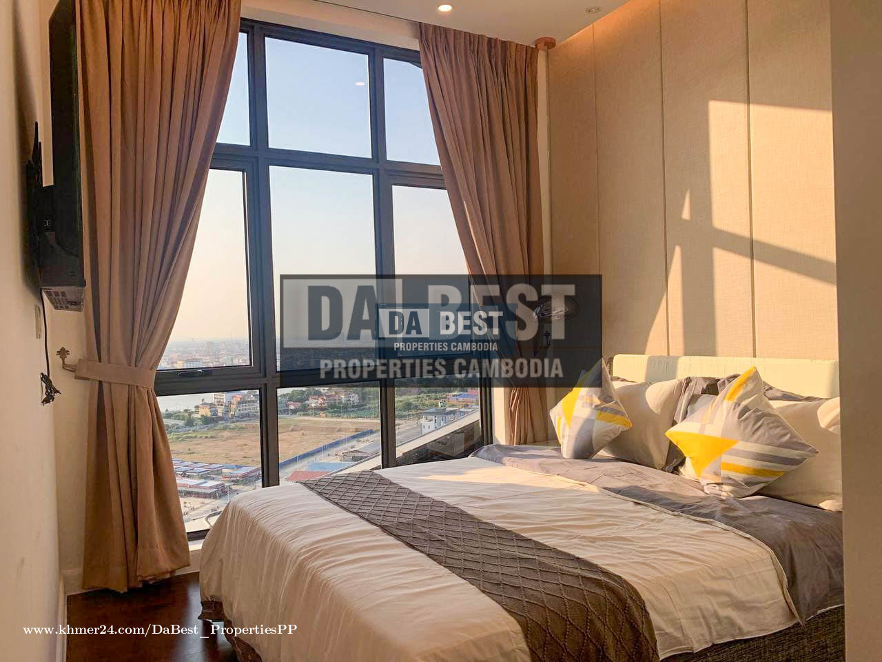 DABEST PROPERTIES: 3 Bedroom Brand New Condo for rent in Chroy Changvar- Phnom Penh
