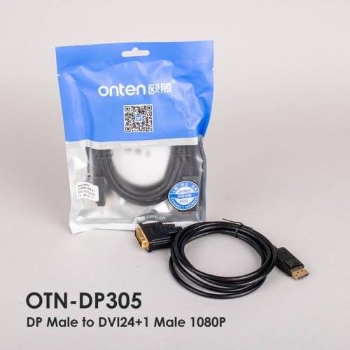 Onten DP to DVI Cable 1.8m