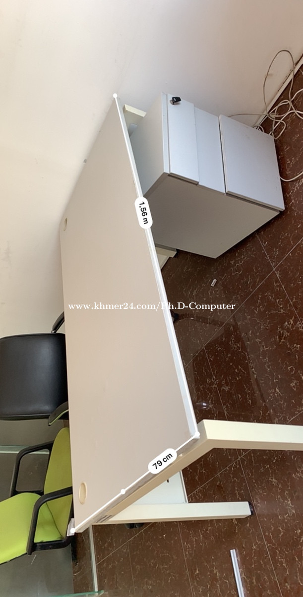 Office desk in Phnom Penh, Cambodia on