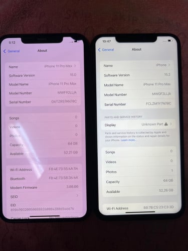 11 pro Max ស្សុីនសំនុំ មានស្គេន  LL/A